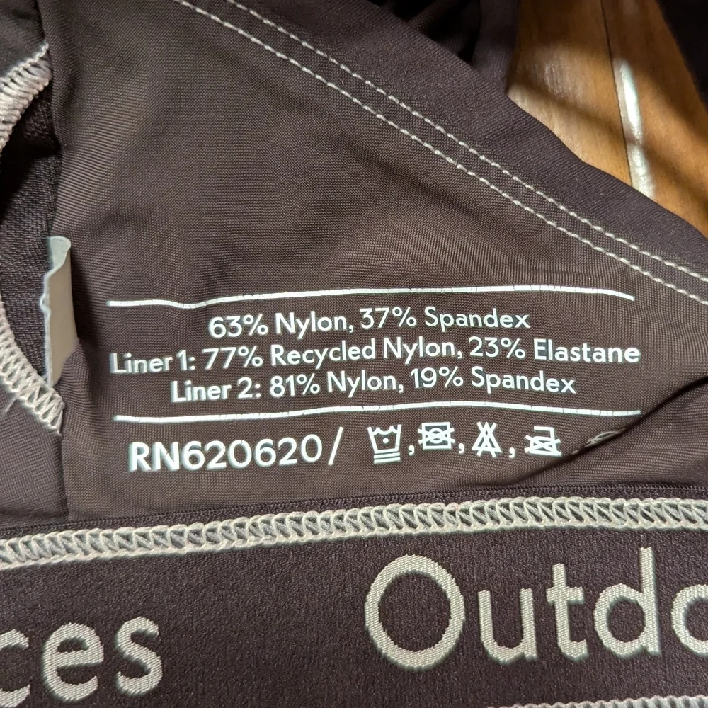 Outdoor‎ Voices Strappy Racerback Sports Bra Chocolate Brown Women's Small